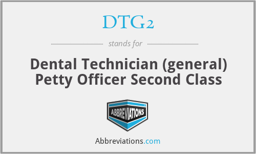What is the abbreviation for dental technician (general) petty officer second class?
